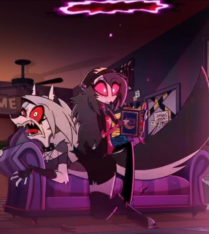 Flugublue's tweet photo. I still remember stolas trying to teach her how to use his grimoire https://t.co/ArkIovOjyw