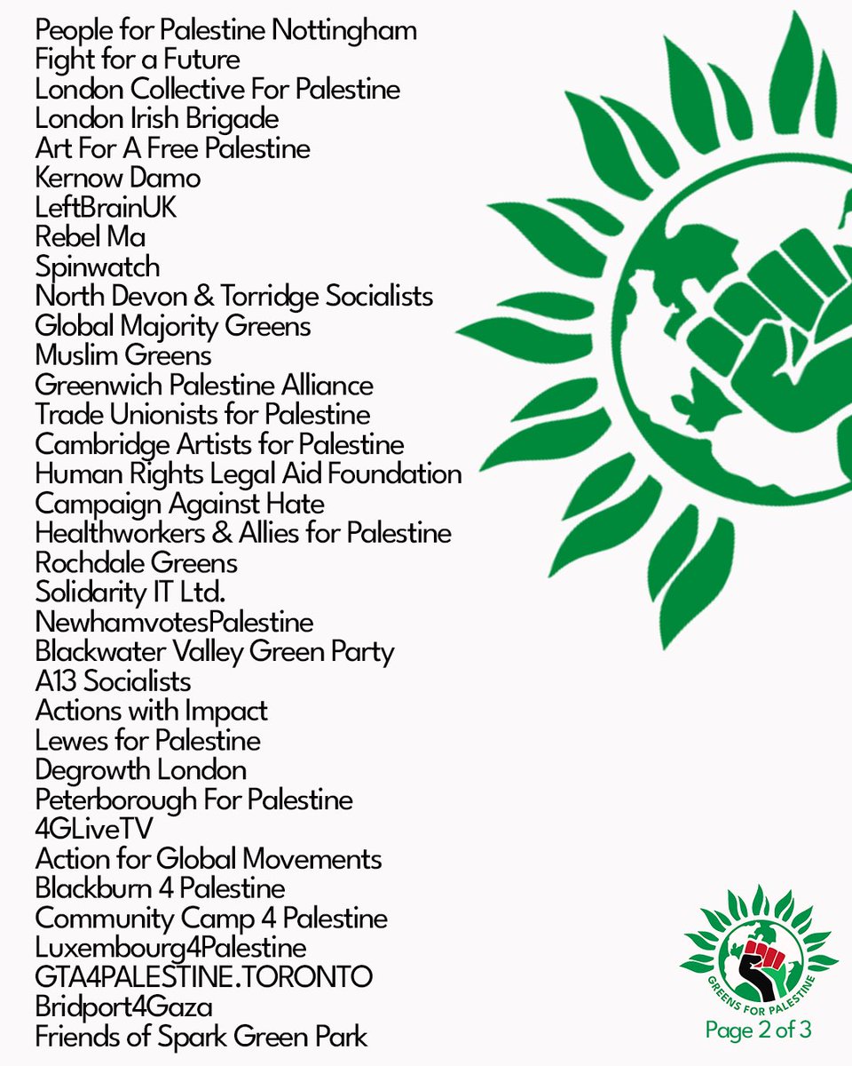 Greens4P's tweet photo. Thanks to all those organisations who have officially endorsed the motion Zionism is Racism!

This weekend we make history.

This weekend we start to build an Anti-Zionist Green Party. https://t.co/NXmIsePttX