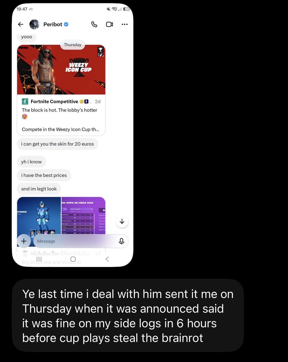 tobeyyfn's tweet photo. @Adivkfn @Peribotfn yes lets promote someone who goes on peoples accounts &amp; steals brainrots &amp; doesnt actually play on your account 👍 https://t.co/GyOHcr7RSe