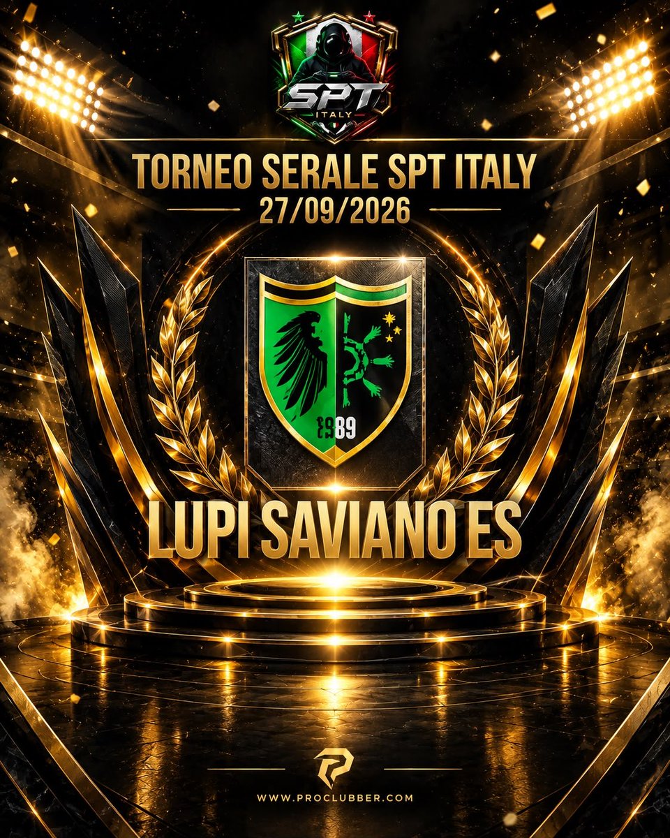 LUPISAVIANOES's tweet photo. 🏆 CAMPIONI DEL TORNEO SERALE SPT! 🥇 Un finale straordinario che ci vede sul gradino più alto del podio: complimenti a tutta la squadra e un grazie speciale al Presidente per il costante supporto! 🐺
grazie ai ragazzi di @proclubber_com per l'evento https://t.co/FaXuKmTzHq