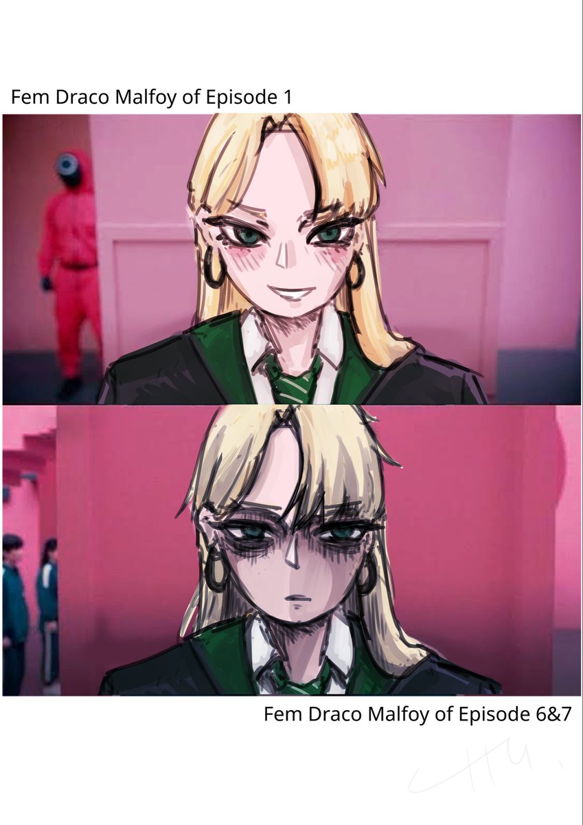 CHU_twyt's tweet photo. Draco malfoy fem meme https://t.co/u9rSblRl3F