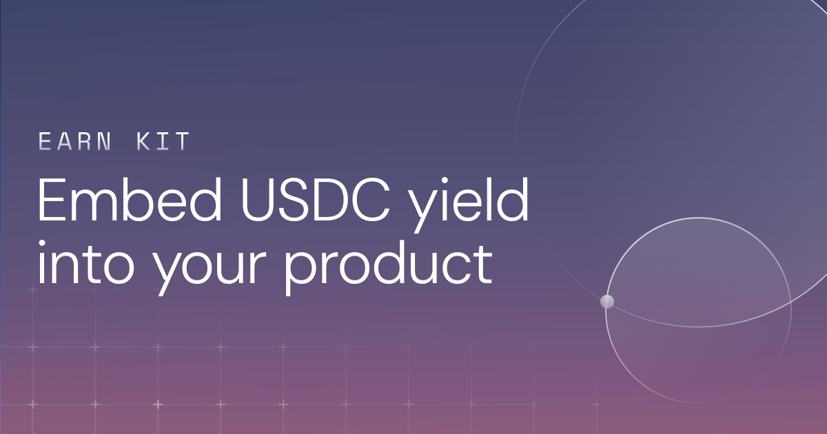 arc's tweet photo. Offer your users onchain USDC earn experiences without writing smart contract code.

Start building with Earn Kit: https://t.co/zSSIsgNPeZ https://t.co/kQem3yPkqA