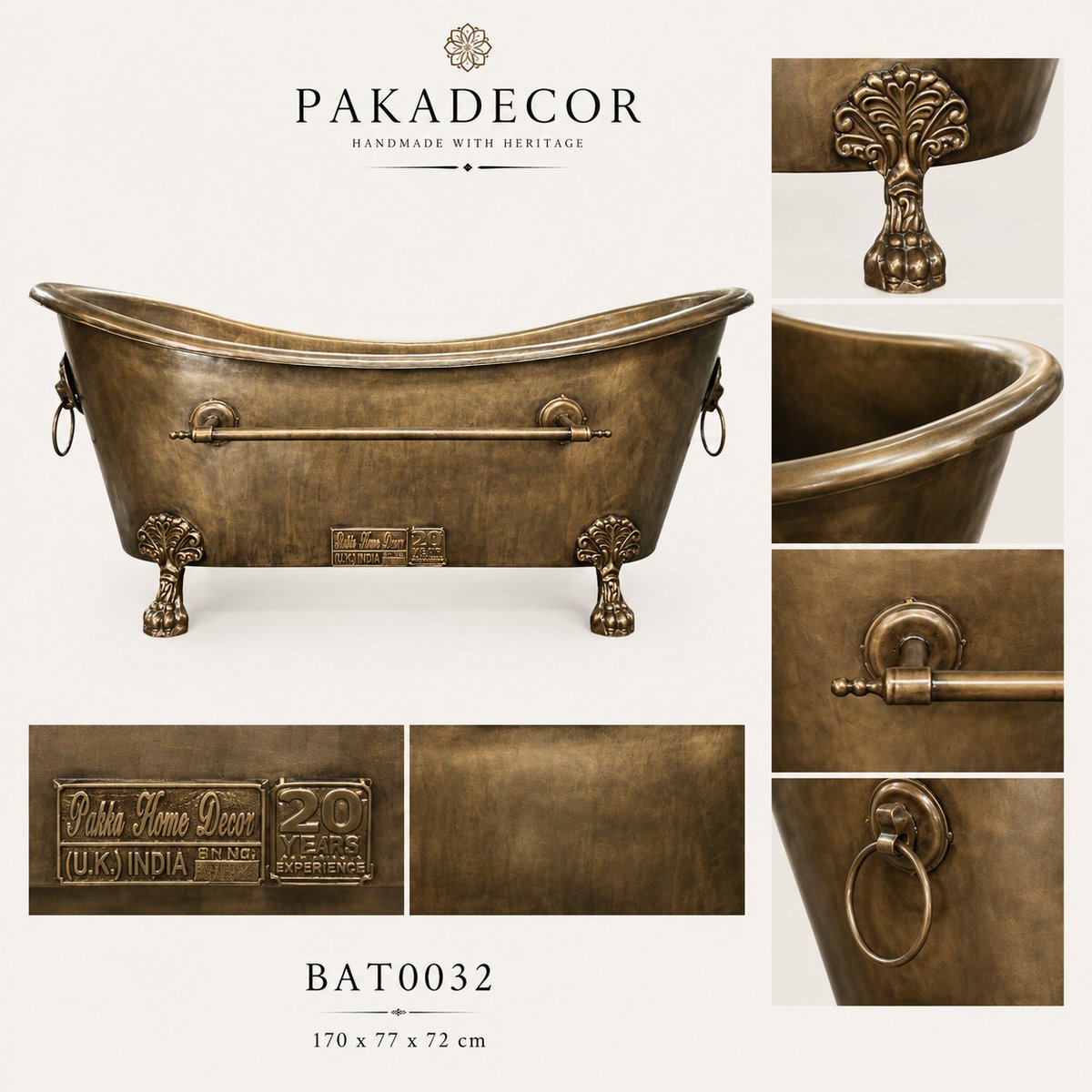 BrigidaGrucl0r's tweet photo. BAT0032 Brushed Brass Bathtub

A brushed brass bathtub with an elegant golden finish, smooth rounded form, and refined handcrafted character. Its satin-like surface adds warmth and luxury to modern bathrooms, spas, villas, resorts, boutique hotels, https://t.co/qgLJAqPdCm