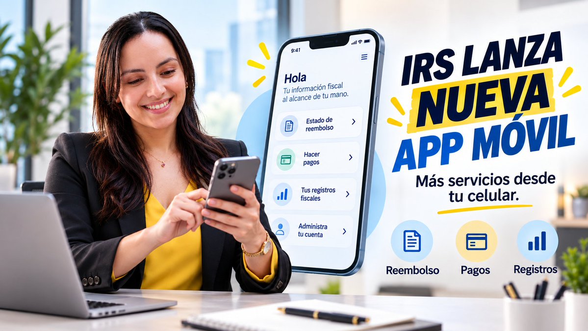 AllTax_Solution's tweet photo. 📱 El IRS acaba de lanzar una nueva aplicación móvil.
La nueva app reemplaza a IRS2Go y permitirá a los contribuyentes acceder desde su celular a más servicios, incluyendo:
✅ Revisar el estado del reembolso
✅ Hacer pagos
✅ Consultar registros tributarios
✅ Ver ciertas cartas y avisos
✅ Obtener o administrar información relacionada con el IP PIN
✅ Acceder a funciones de su cuenta individual
La aplicación no reemplaza https://t.co/FYMnz0EsO9, pero amplía el acceso móvil a herramientas que antes requerían entrar directamente al portal.
Para los preparadores de impuestos, esto significa una nueva herramienta que conviene conocer para poder orientar mejor a los clientes.
https://t.co/umsYeclmQ5

#IRS #Taxes #TaxPreparers #TaxNews #Impuestos #PreparadoresDeImpuestos #IRSUpdates