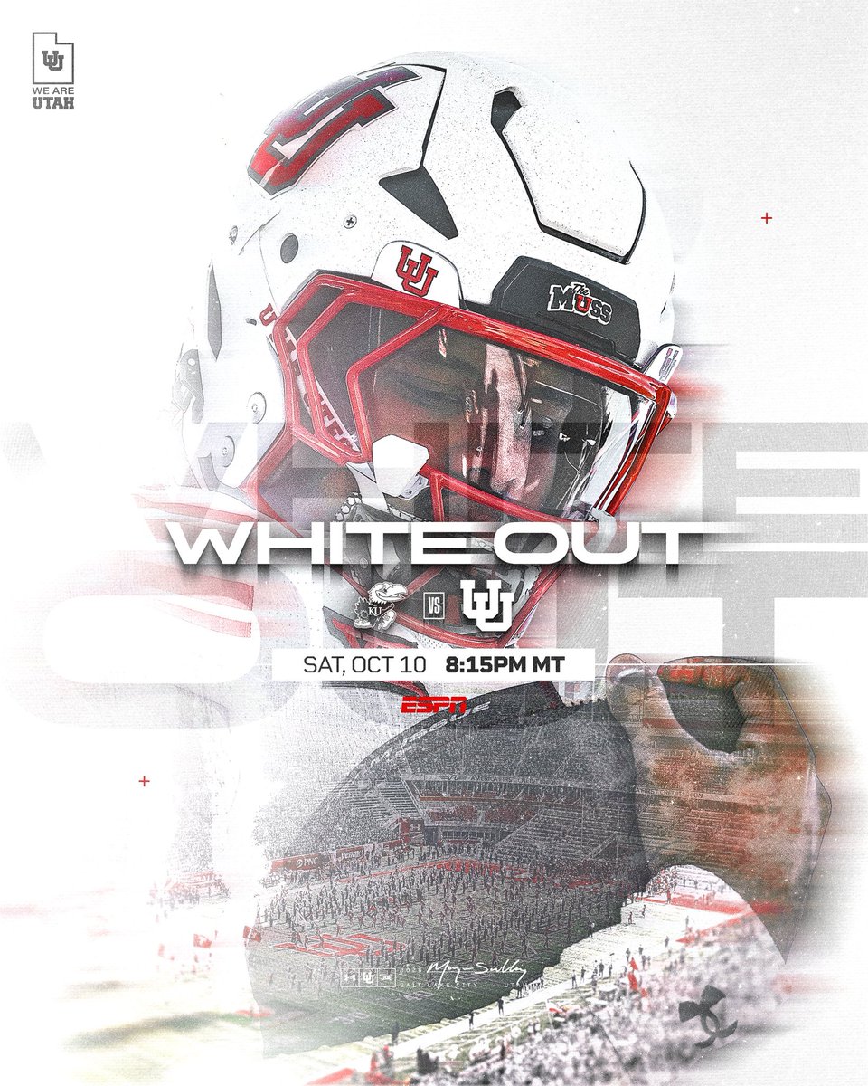 Utah_Football's tweet photo. You ready for this? 😏

It’s a 𝐖𝐇𝐈𝐓𝐄 𝐎𝐔𝐓 ⚪️⚪️⚪️

#GoUtes | #RSNB https://t.co/e1xUx6zfWM
