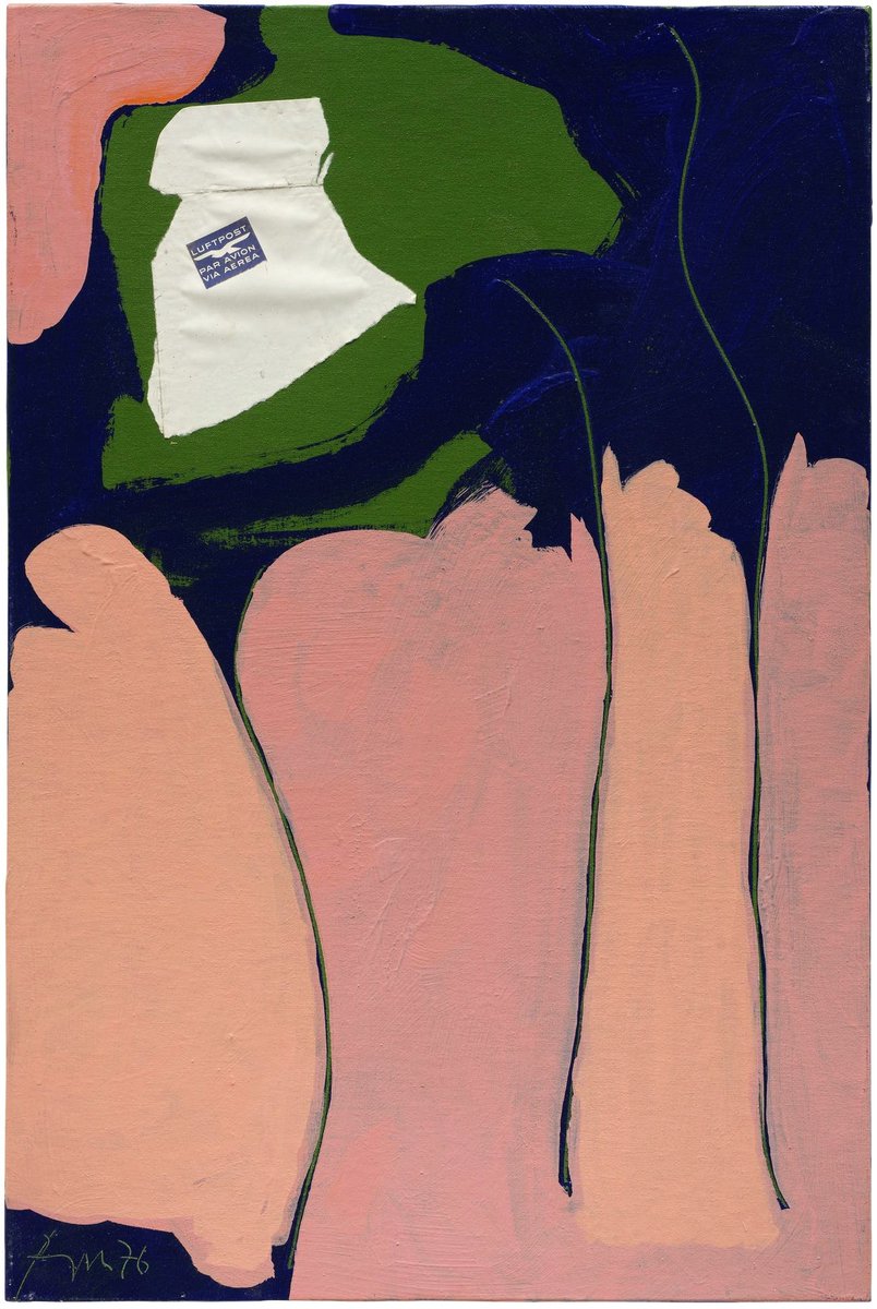 spicol_x's tweet photo. La Belle Hélène, 1976-1982. Acrylic and pasted paper on canvas mounted on board
Robert Motherwell
Where texture meets color: the visual dialogue
#RobertMotherwell #AbstractExpressionism #ModernArt #AbstractArt #ILoveAbstract #Collage https://t.co/IT83WdRLDU