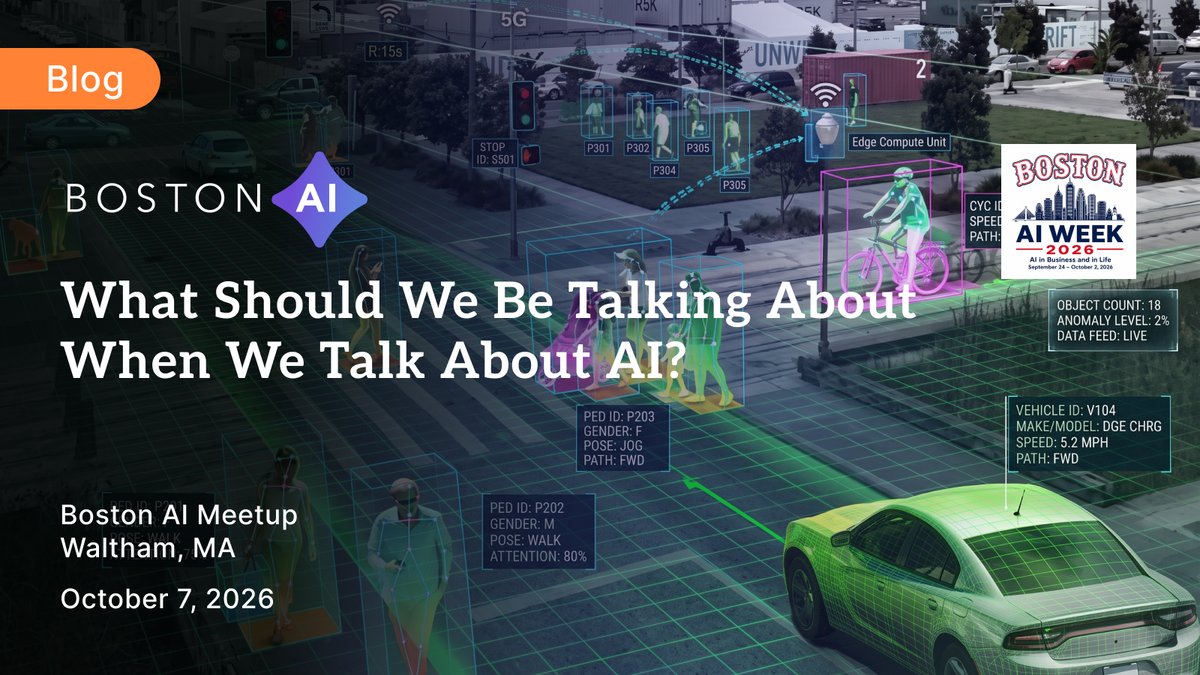 icsonqt's tweet photo. What should we actually be talking about when we talk about AI? Our CEO, Peter Winston, explores the questions he hears most often — and asks what you want to learn about AI right now. Read the blog, then join us Oct. 7 in Waltham for our Boston AI meetup. https://t.co/5nwfSX0Xh4 https://t.co/6sIo0Ny5Is