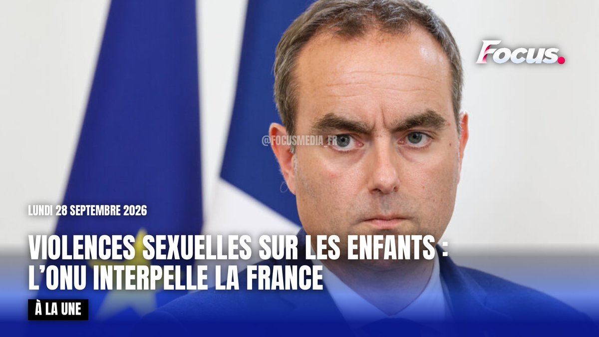 FocusMedia_Fr's tweet photo. 🇺🇳🇫🇷 FLASH — VIOLENCES SEXUELLES SUR LES ENFANTS : L’ONU INTERPELLE LA FRANCE

Des experts indépendants de l’ONU alertent sur la protection des enfants victimes de violences sexuelles en France.

Ils demandent aux autorités françaises de renforcer la protection des enfants ainsi que celle des « parents protecteurs » et font part de leurs préoccupations concernant la manière dont certaines situations sont prises en charge.

Source : Haut-Commissariat de l’ONU aux droits de l’homme