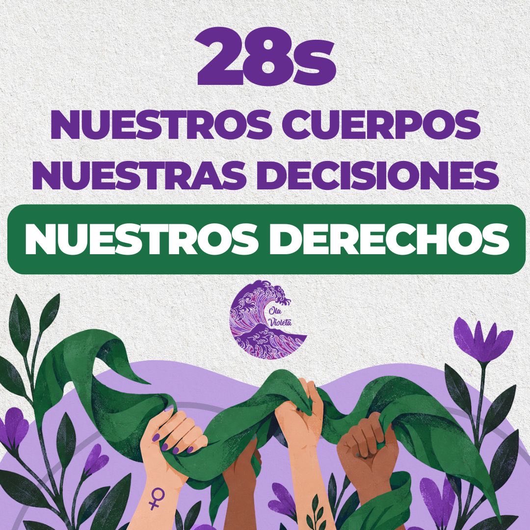 OlaVioletaAC's tweet photo. 💜💚 No podemos hablar de #Autocuidado sin hablar primero de derechos y autonomía corporal. Este #28S, recordemos que decidir sobre nuestros cuerpos también es un derecho: el acceso a un #aborto seguro y digno forma parte de nuestra libertad para decidir sobre nuestras vidas. https://t.co/EukX13dk4h
