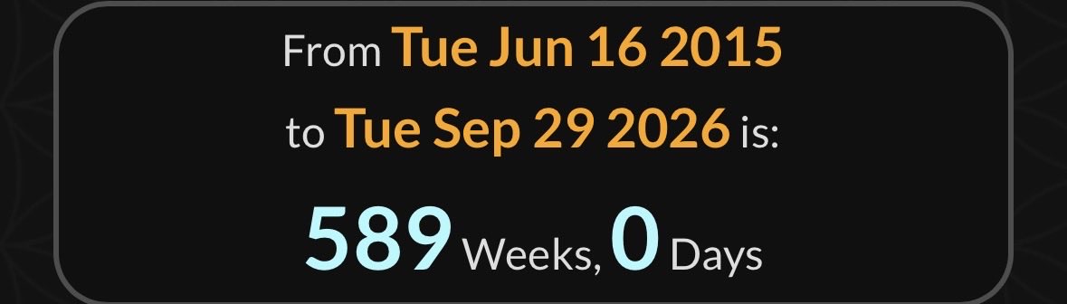 BraydenScottH's tweet photo. 589 Weeks since the Golden Escalator on September 29, 2026.

“CURRENCY EXCHANGE” https://t.co/PncbNhcrBY