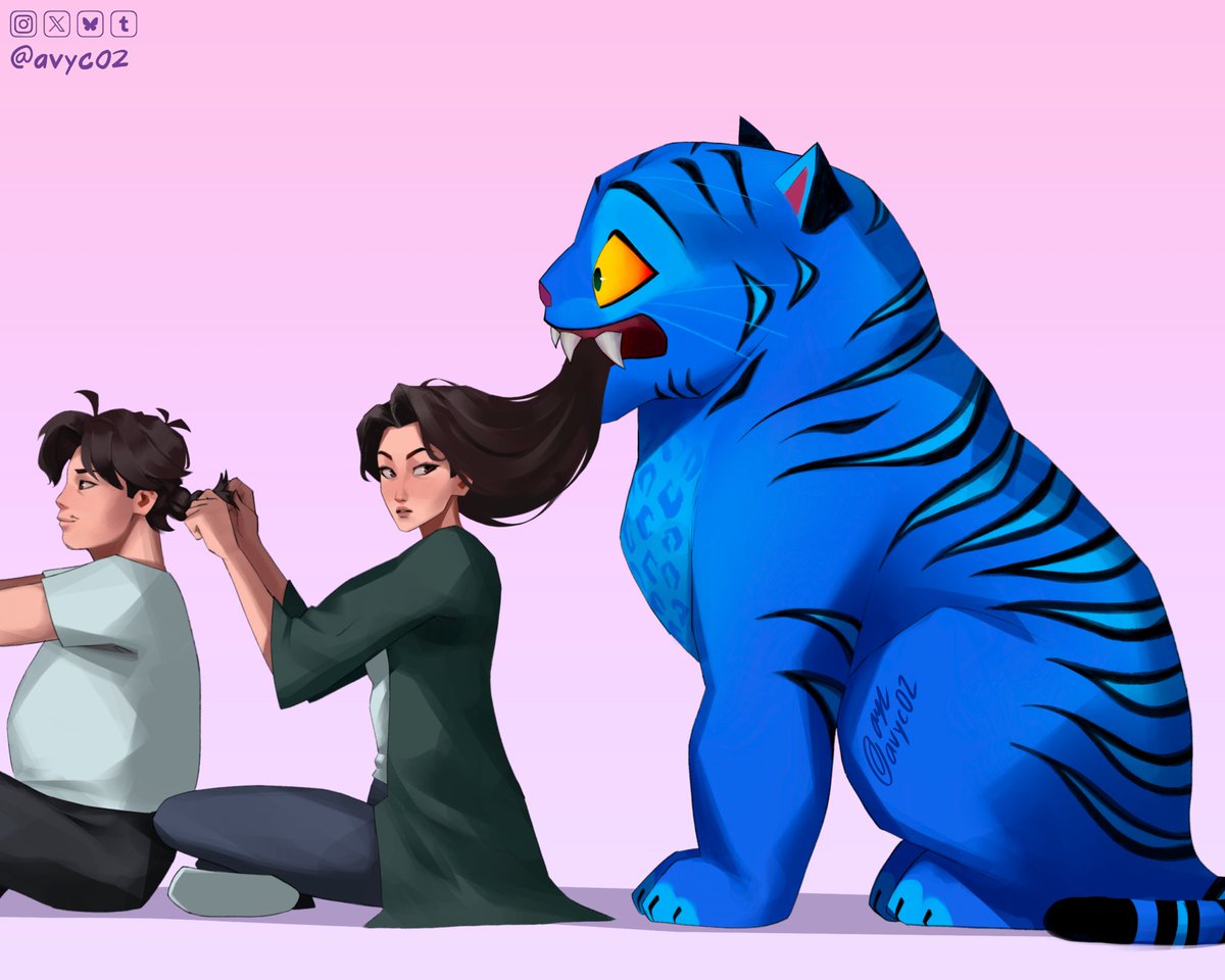 avyc02's tweet photo. The Huntr/x hair ritual continues~ (Part 2)
#kpopdemonhuntersfanart #kpopdemonhuntersnetflix #KPOPDEMONHUNTERS #kpdh #huntrix #KpopDemonHuntersRumi #KpopDemonHuntersMira #KpopDemonHuntersZoey #rumi #mira #zoey #derpy #fanart #ArtistOnTwitter https://t.co/CV8KPSa5aO
