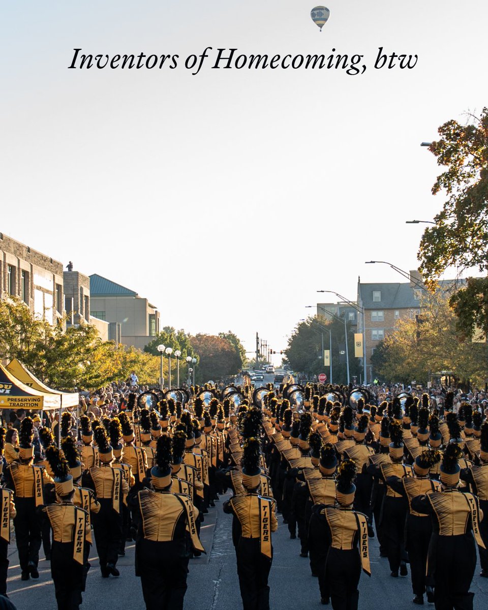 Mizzou's tweet photo. Where it all began 💛

Experience what makes #Mizzou Homecoming so special. We'll see you back home this week. https://t.co/1CoCniMWds