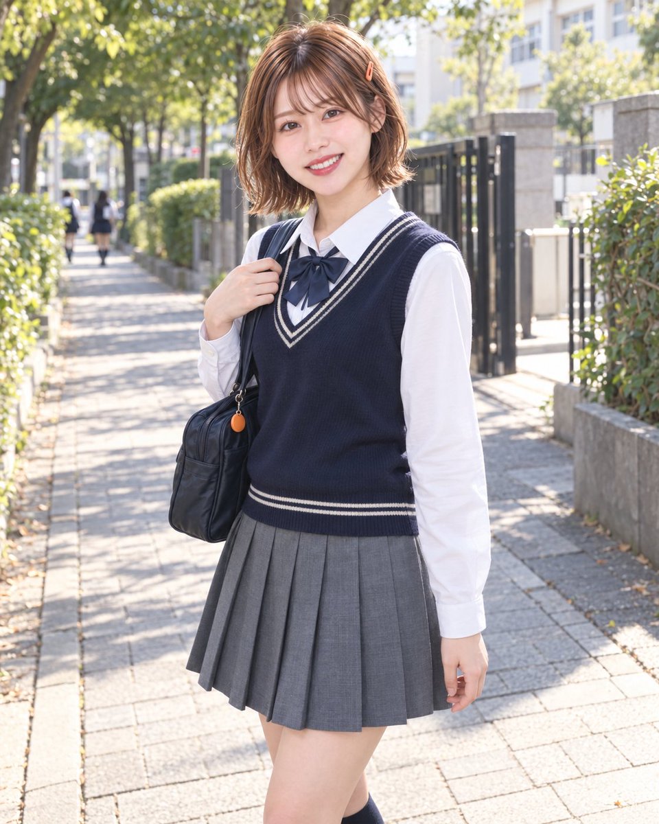 AiRis_project's tweet photo. ねえ、一緒に帰ろ！
今日の話、まだ全然し足りないんだけどっ☺️
制服コーデで、放課後の寄り道🧡
帰りに何か、おい��いもの探そ？

#AiRis #アイリス
#日向心晴 #AIアイドル https://t.co/3y03yMAmR5