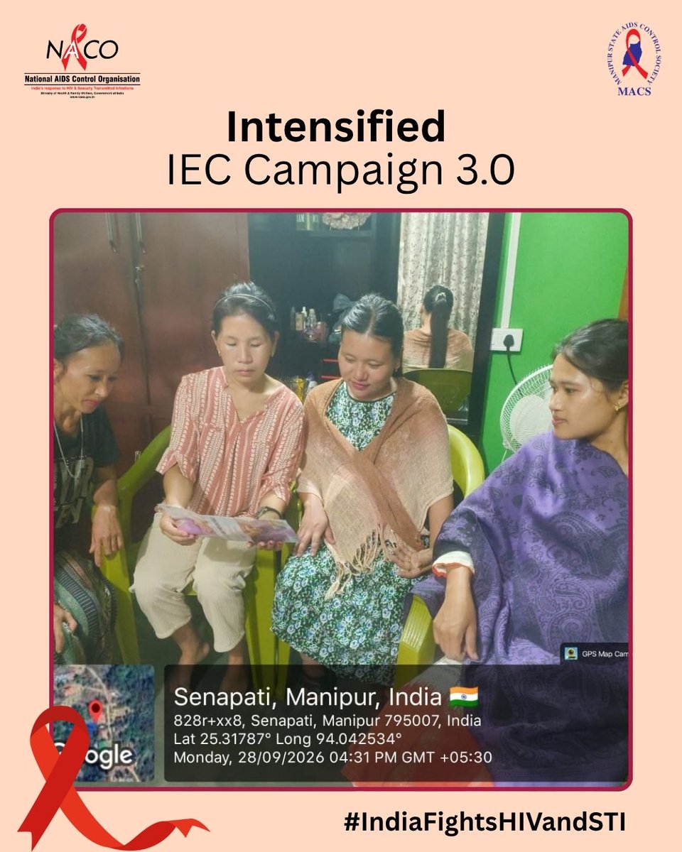 ManipurAIDS's tweet photo. Manipur State AIDS Control Society (MACS) is taking HIV &amp; STI information straight to every doorstep in Manipur. #IndiaFightsHIVandSTI #KnowYourHIVStatus #HIVAwareness #HIVPrevention
#EndAIDS #EndStigma @NACOINDIA https://t.co/ZM6rjVgJW2