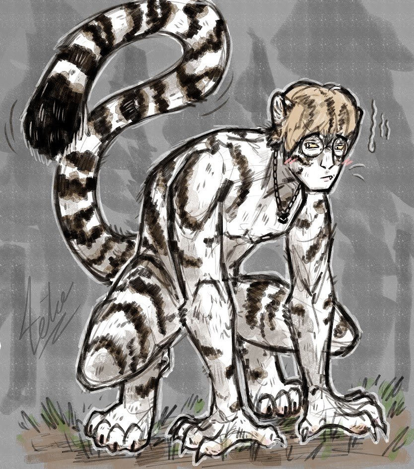 AsiesTeto67's tweet photo. Guys I wanna make zofgk (and maybe others?) monster/mythical creatures designs, y'all have any ideas? It can literally be anything, for example I alr made Oner the weretiger. HELP ME OUT GUYS WHERE ARE THE MONSTERFUCKERS IN THIS FANDOM? 
I was thinking of doing Guma centaur next https://t.co/gU1EBrMhhd