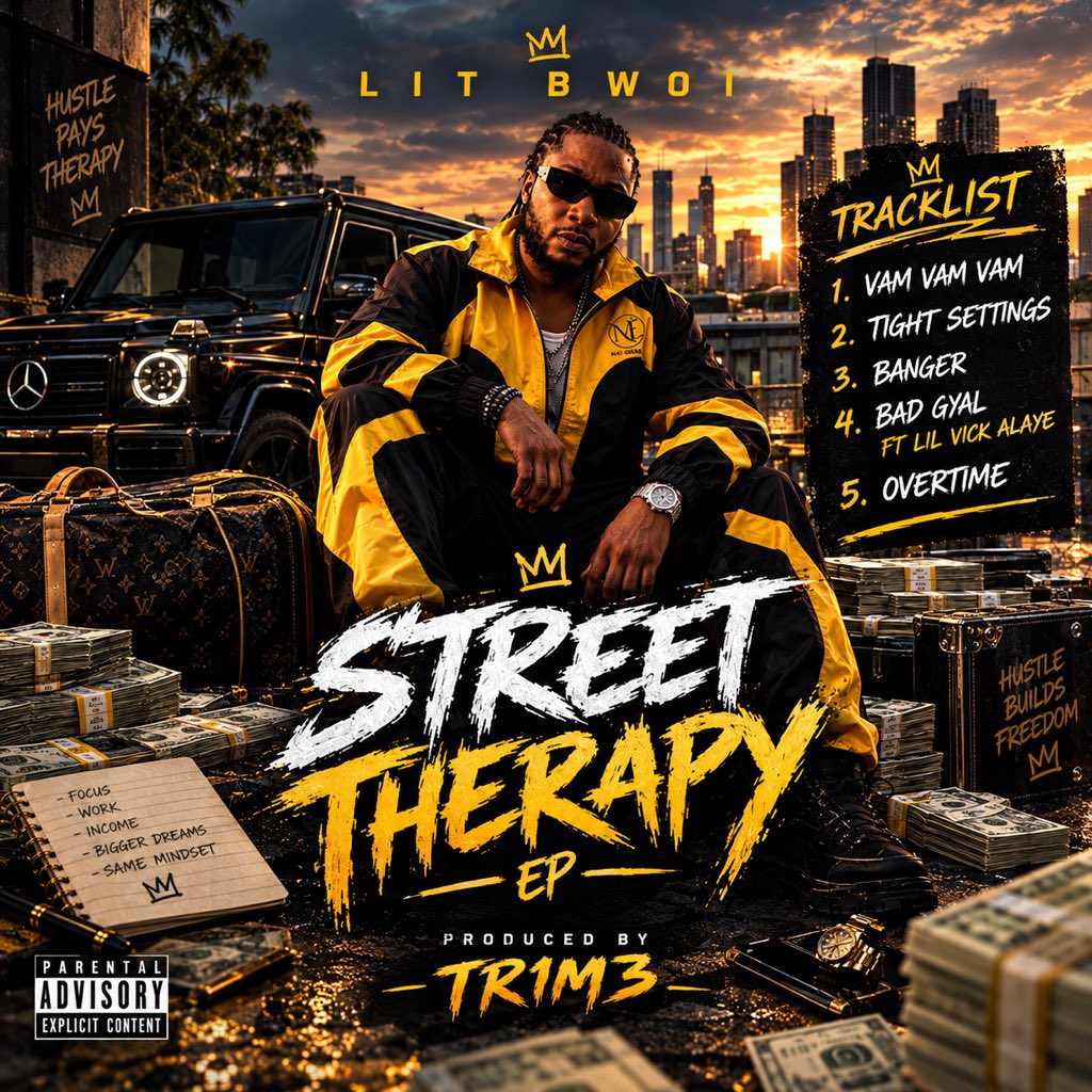 Litbwoi's tweet photo. Street therapy just dropped please go run it up fam https://t.co/c9W91Xee1C