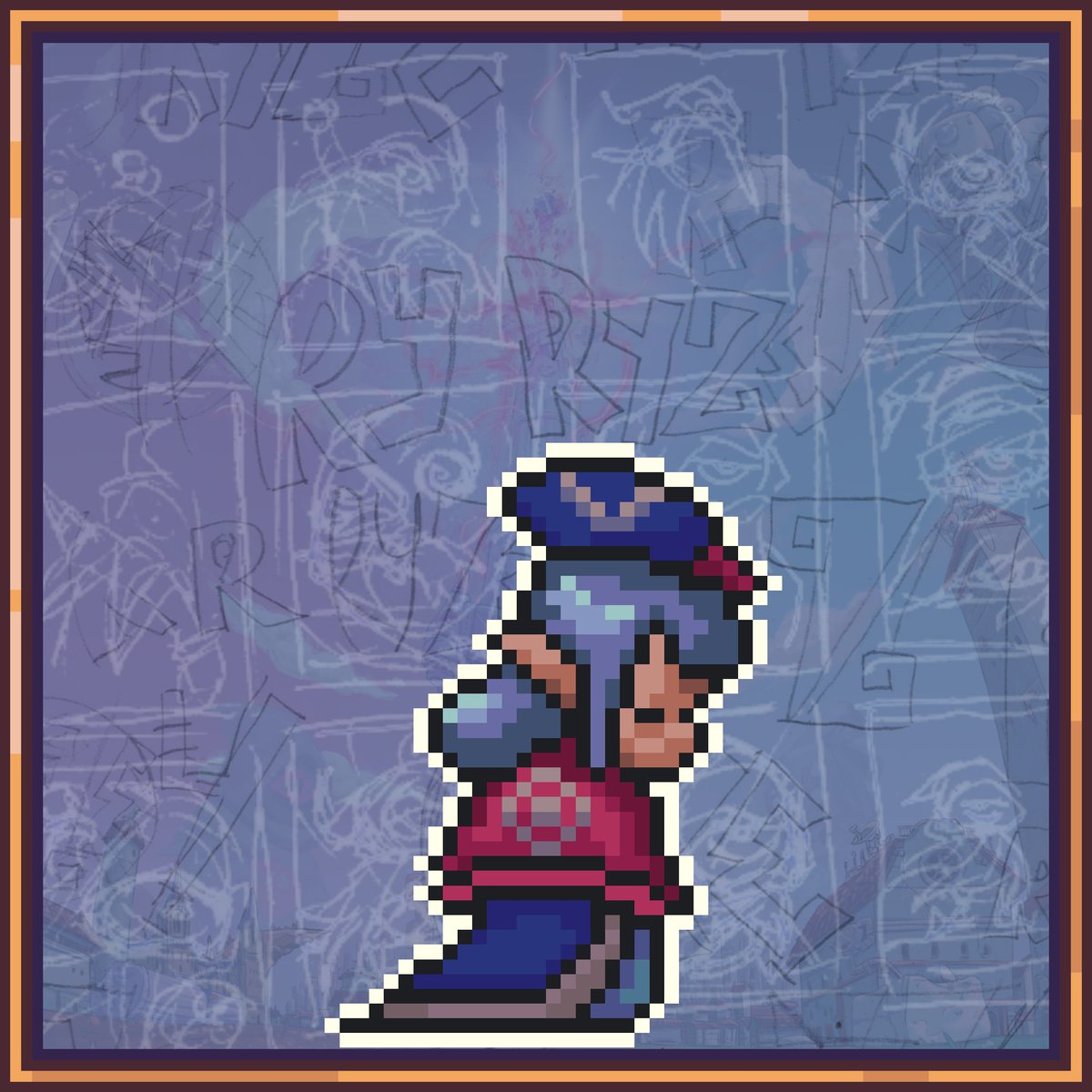 IdomiGames's tweet photo. This is the Deacon! They are one of the first NPCs one will encounter in Ryze.  
Why are there two versions, you ask?   
Well... join the playtest on Steam and find out for yourself!  

#pixelart #pixels #gameart #indiegame #conceptart https://t.co/W9wAHHtruX