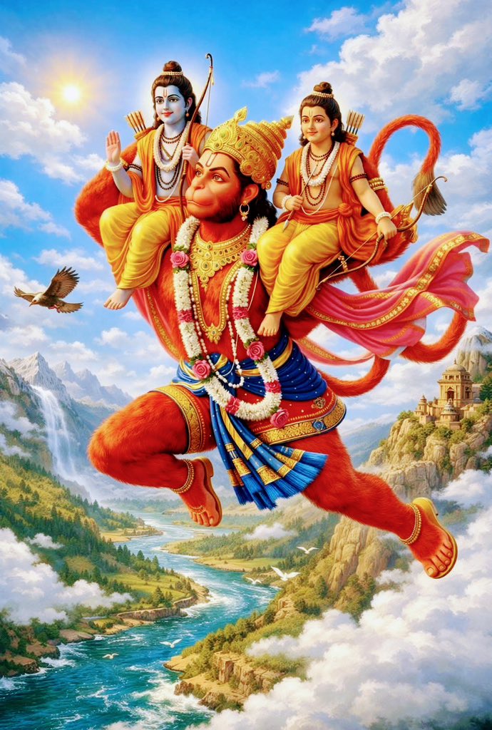Gravim71's tweet photo. #ॐ_हनुमंते_नमः 
हनुमान  अंजनी  सूत् र्वायु पुत्रो महाबलः
रामेष्टःफाल्गुनसखापिङ्गाक्षोऽमितविक्रमः

उदधि  क्रमणश्चैव  सीता   शोकविनाशनः
लक्ष्मण  प्राणदाता  च  दशग्रीवस्य दर्पहा

एवं द्वादश नामानि कपीन्द्रस्य  महात्मनः
सायंकालेप्रबोधे च यात्राकाले च यःपठेत्
    
🌺🍃जय_श्री_राम🍃🌺 https://t.co/urvQv5IjsW