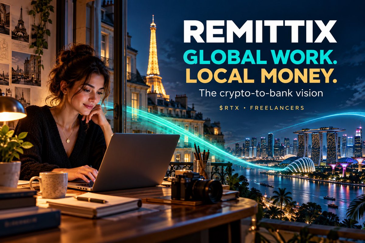 LaurentBalat's tweet photo. A freelancer in Paris. A client in Singapore. One goal: get paid without a complicated cash-out journey. 🌍

Remittix’s crypto-to-bank ambition could make a real difference here. Which profession could benefit most?

@remittix $RTX #PayFit https://t.co/c2f0TiCdJ3