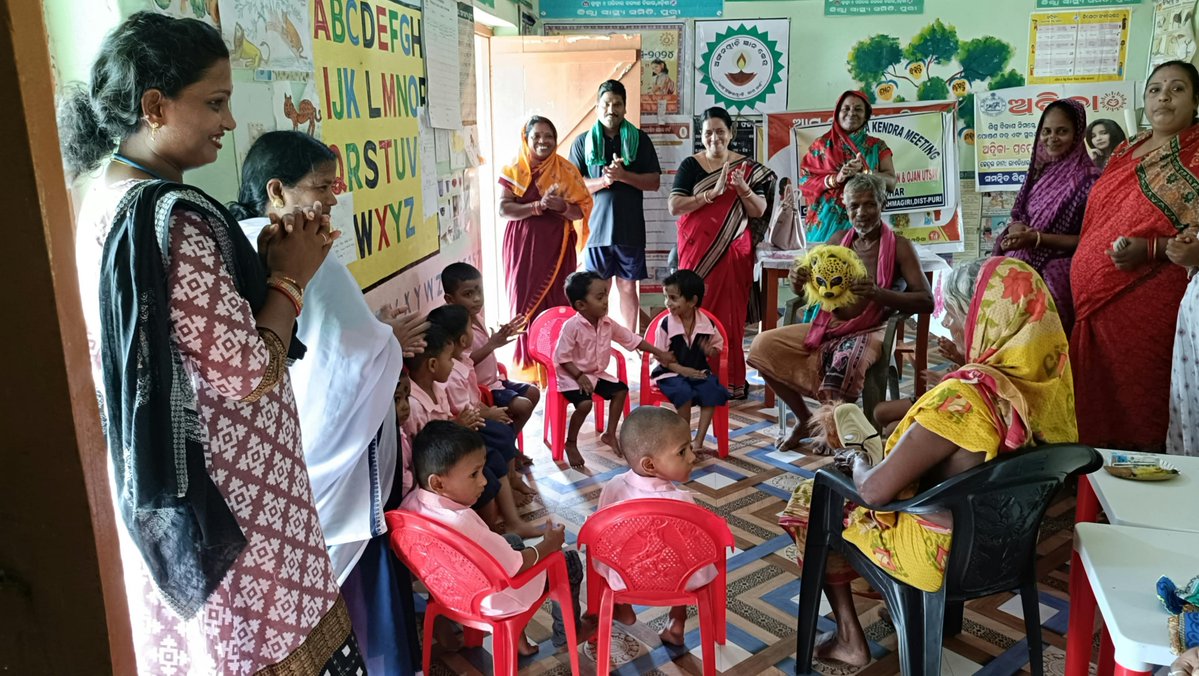 IcdsOffice's tweet photo. "Aangan ka Utsav"programme celebrated in different AWC's of brahmagiri ICDS project, Puri on 28.09.2026 https://t.co/cEAUFXcp5E