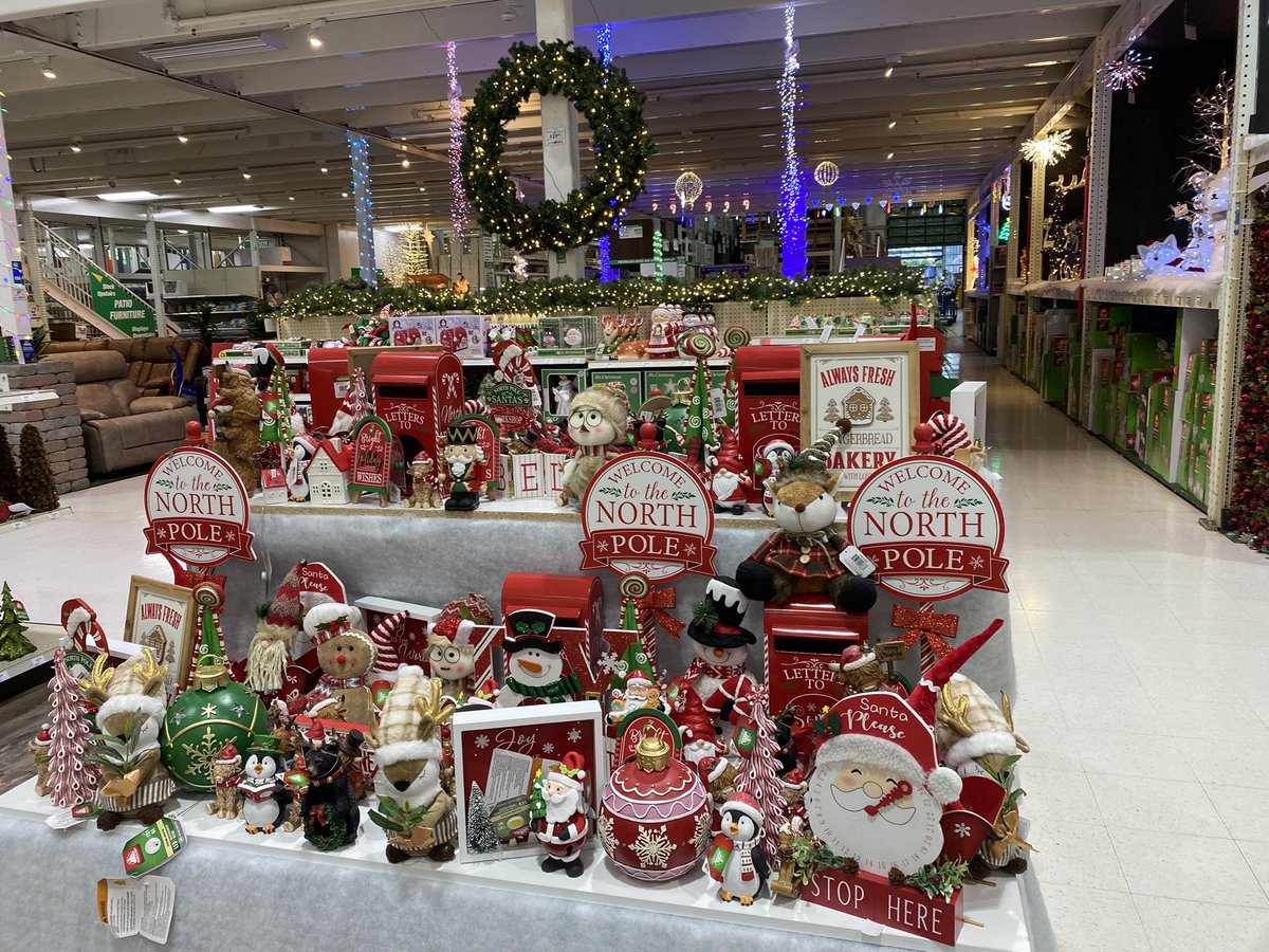 FrankBr05713205's tweet photo. Christmas is on full display at Menards and it’s not even October yet and of course the Halloween stuff is still there too. Is it just me or is it kind of bothersome to you too, that the stores put up Christmas so early? it just seems like greed to me. https://t.co/oLk73G14wC