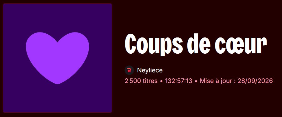 Neyliece1's tweet photo. J'ai hit le quart de la limite de Deezer https://t.co/lMNAqNgdC7
