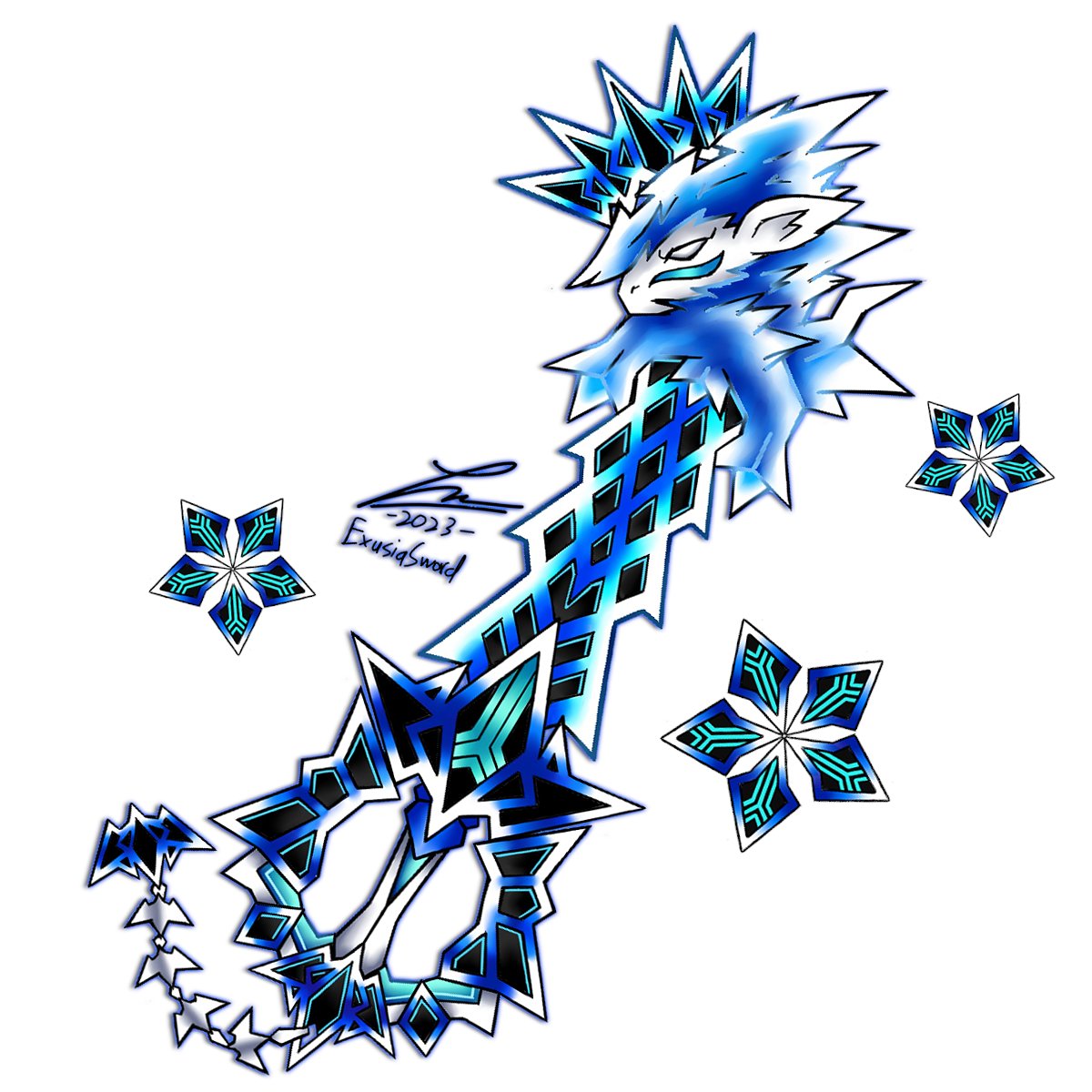 INazeerudin's tweet photo. #Swordtember Day 29
'Storm Wave'.
Zenith's signature Keyblade with the lightning steed motif.
#keyblade https://t.co/Hg7T6tk6X5