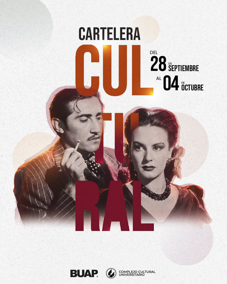 CCUBUAP's tweet photo. ☀️ Una semana, muchas formas de vivir el #CCU.
Desliza, descubre nuestra cartelera y cuéntanos: ¿qué plan vas a elegir esta semana? 🎞️
#CCUBUAP #SomosGrandesPorqueSomosHistoria #CarteleraCCU #CulturaBUAP https://t.co/8zHRFguTaq