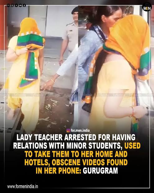 Purush576's tweet photo. @burntoutshrimp @YuktaKashy67691 @black_monk1248 @areeeyaaarrr Than you are ignorent,there are many cases of women mostly teachers sexually assaulted and raped male students, but no one take it seriously infact people will rather see it as fun making filthy jokes on it. https://t.co/jkhFvzrGHt