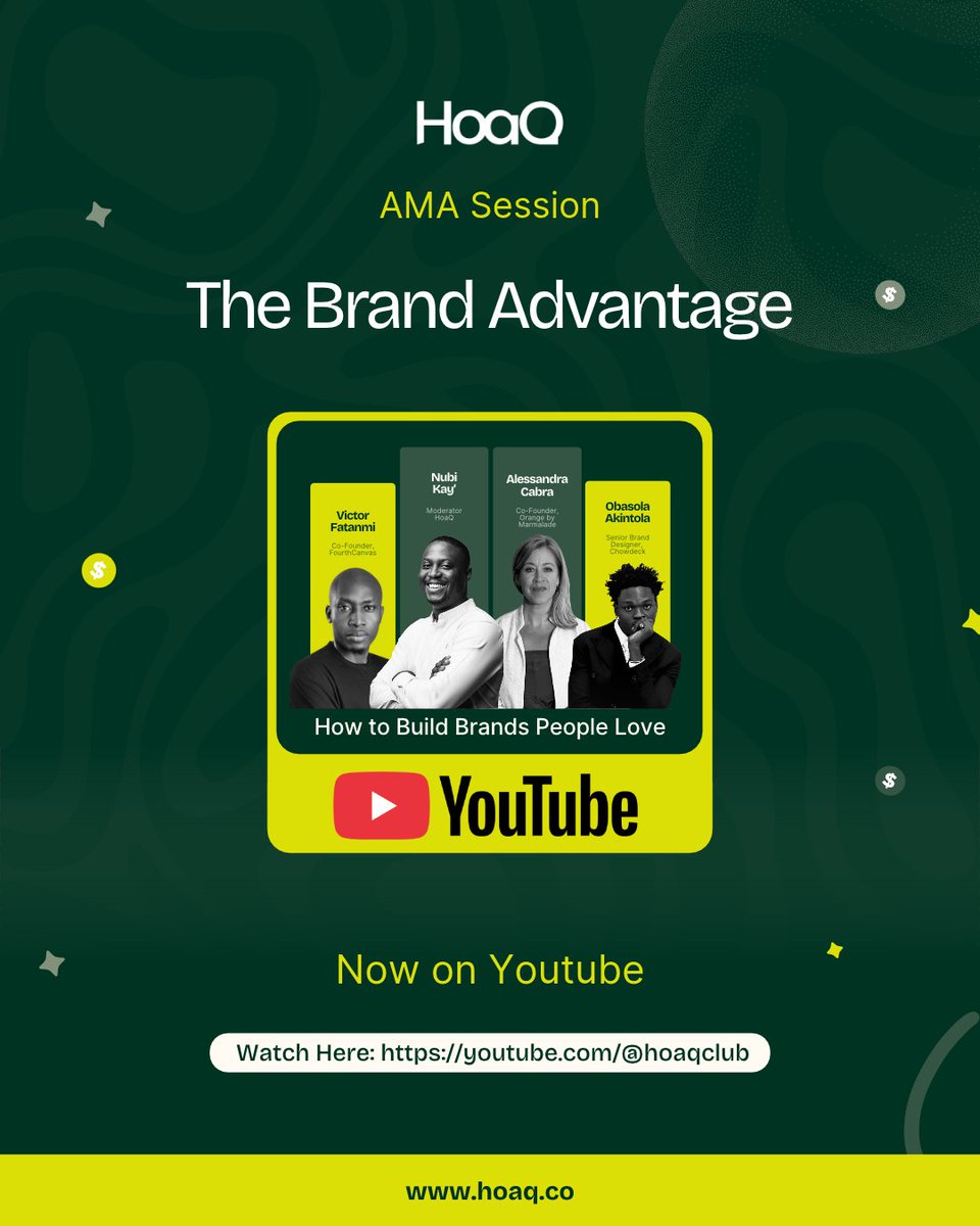 hoaqclub's tweet photo. "You can copy a model, a feature, even an innovation, but not a brand."

Our September AMA: The Brand Advantage was an unforgettable one. 

Watch it now on YouTube: https://t.co/w4hmZvLm7m https://t.co/dQTCeoepQj