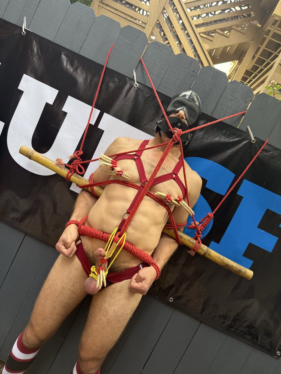 onguarddungeon's tweet photo. When you invite @unworthyslutboy  to your Folsom party and he just can’t keep his hands off your toys… https://t.co/7R2Ma1jzDd