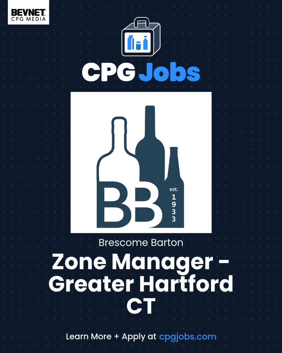 CpgJobs's tweet photo. Brescome Barton is hiring a Zone Manager – Greater Hartford, CT. View the job and apply: https://t.co/7hPjulnl5e https://t.co/Bc5oMMGJJv