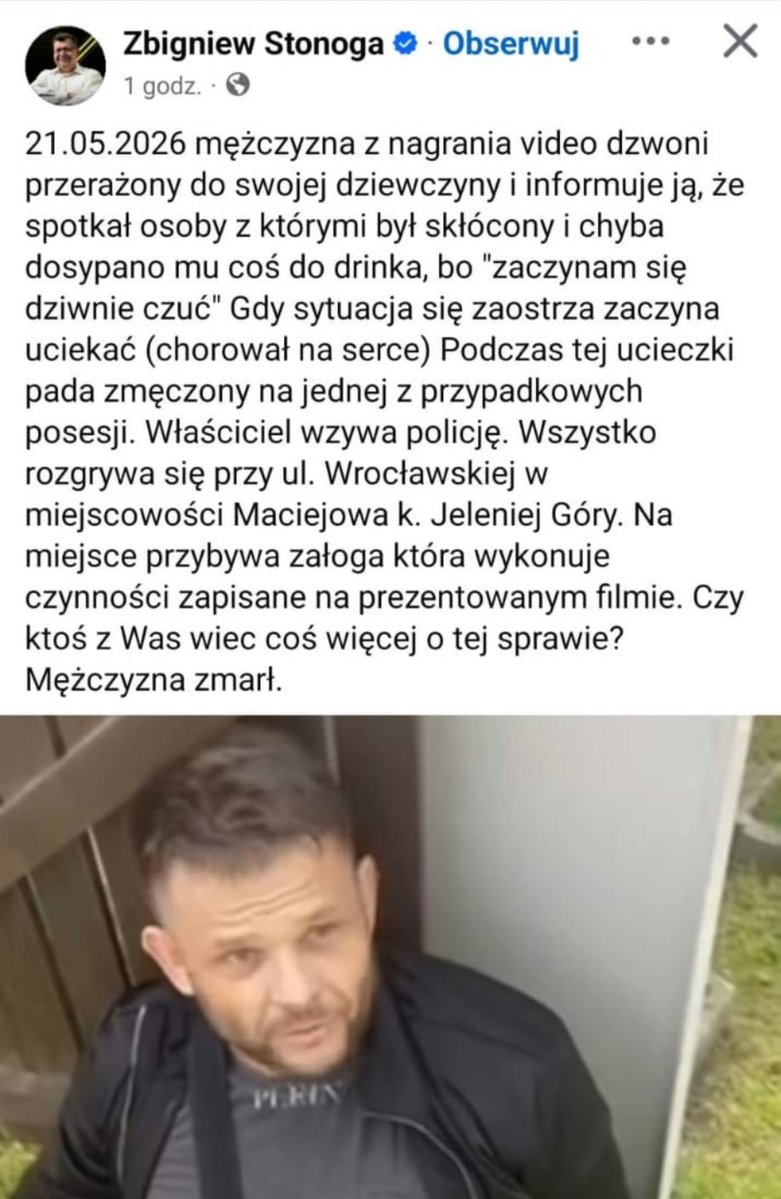2025_EwaPolka's tweet photo. 🔴 Macie kolejną krew na rękach, bandyci. Człowiek potrzebował pomocy a wy pastwiliście się nad nim. @PolskaPolicja @MKierwinski @MSWiA_GOV_PL do więzienia z wami i dożywocie. Ten człowiek podczas interwencji zmarł. Skandal ‼️ Hańba ‼️ 👇  https://t.co/3EBjNTC2D5 https://t.co/NvGjiOx7lg