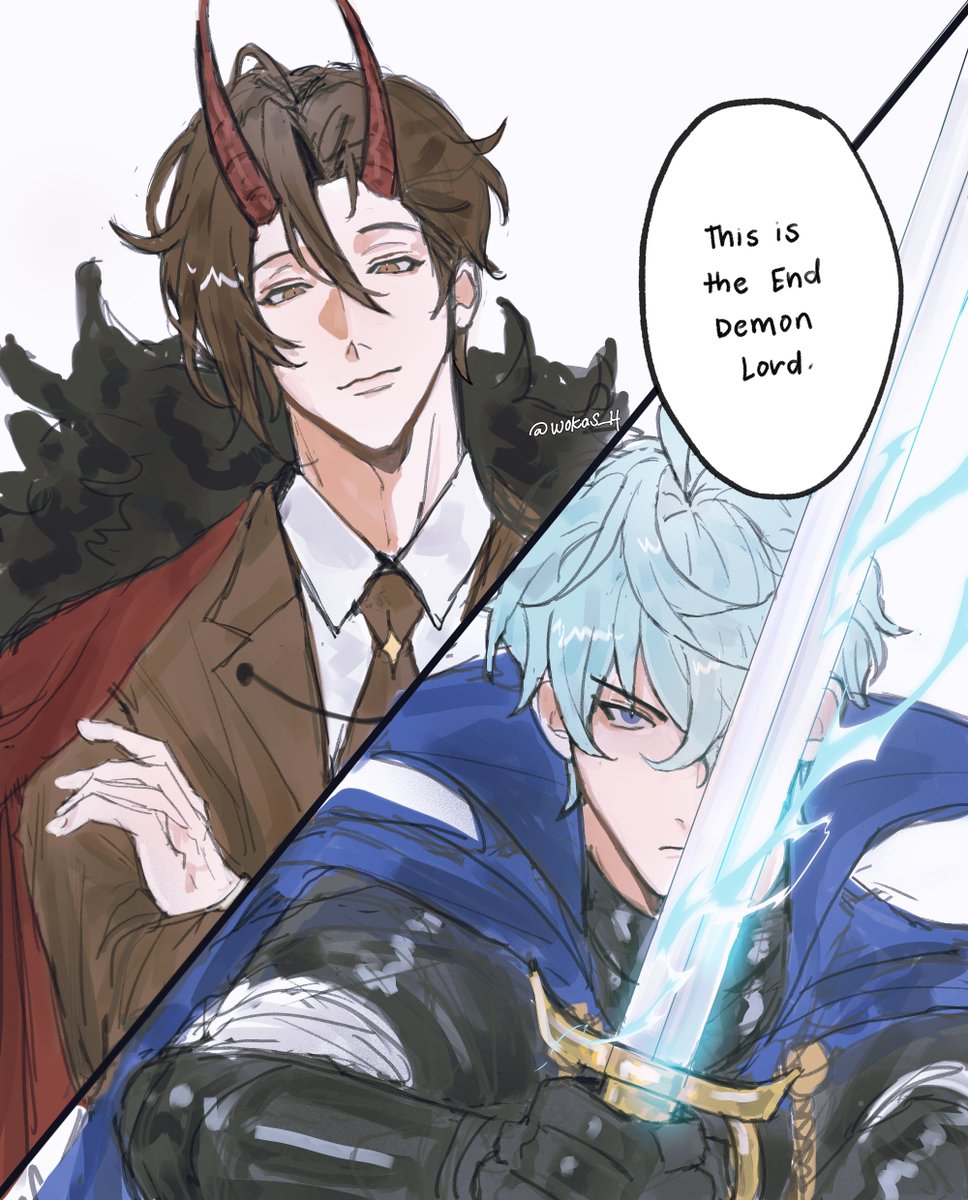wokas_H's tweet photo. More self-indulgent doodle of this au 😋

#JavierLloyd
#TGED #역영설 https://t.co/HrBOMHSFZV