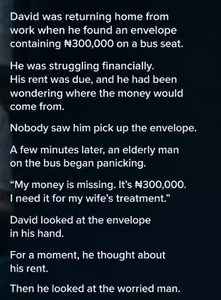 Darmboy442's tweet photo. If you were David , what would you do ? https://t.co/lAWLYqxknw