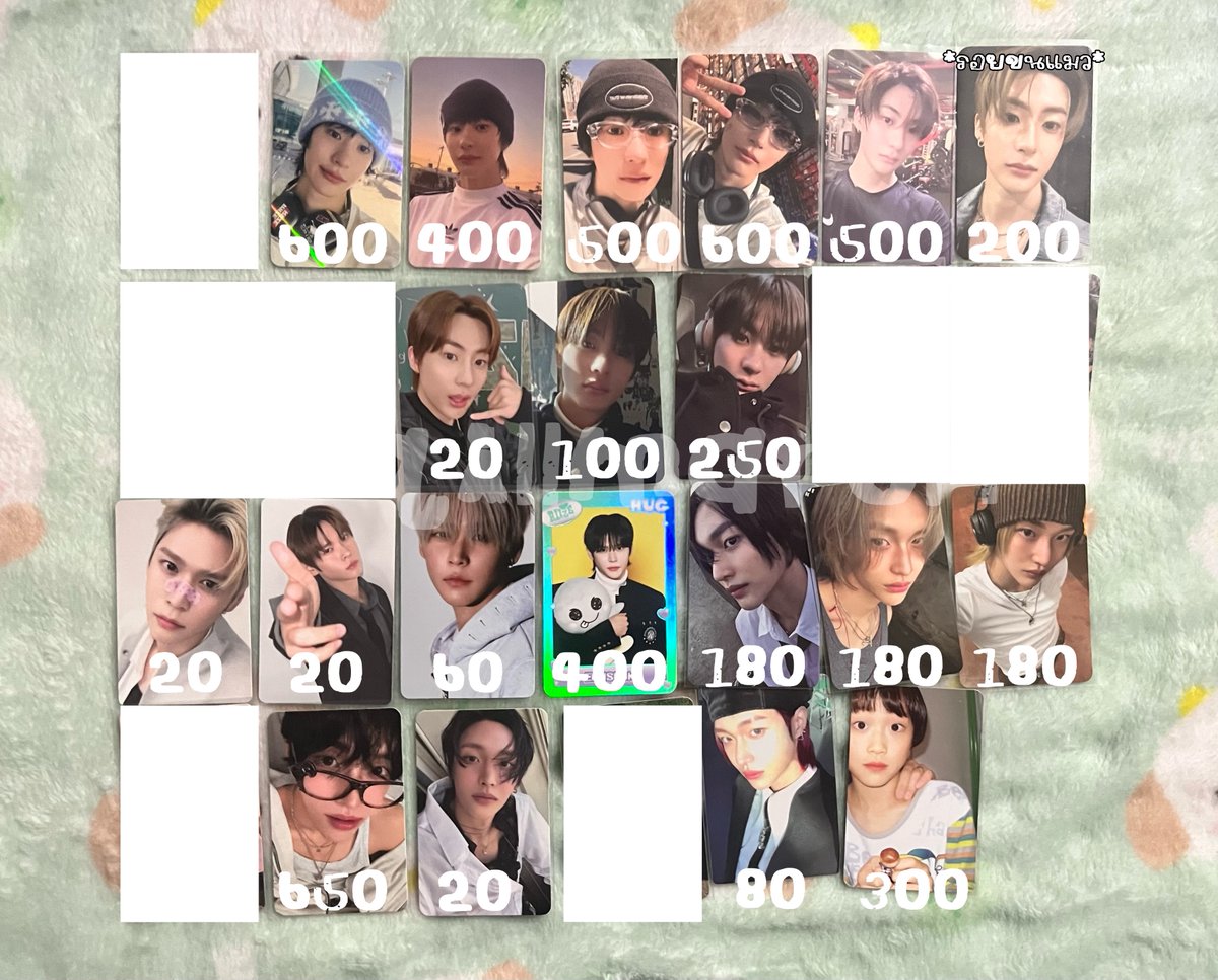 qillmarch's tweet photo. ขาย

การ์ด ราคาตามภาพ
แอนตัน / วอนบิน / อึนซอก / การ์ดคู่หินเบ้บ
บางใบต่อรองราคาได้นะคะ พอดีเราไม่ทราบราคาตลาดปัจจุบันแล้วค่ะ🥹

เฟรมการ์ดม่อง 300฿

ยอด 500฿ ขึ้นไปส่งฟรี

🛒 ค่าส่ง reg 30 / ems 50
https://t.co/OpqThgJlqF https://t.co/Zh3ZeEHtFb