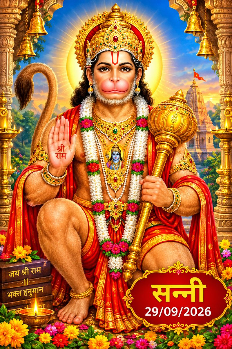 ShivTrilokiNath's tweet photo. समर्पण

​सेवा, निष्ठा और समर्पण की पराकाष्ठा हैं अंजनी पुत्र।
अहंकार छोड़कर जो उनकी शरण में आता है, उसका कल्याण निश्चित है।

जय महाबली हनुमान! 🕉️

#अंजनीपुत्र #महाबली #सनातन https://t.co/nHQL0MuN0M
