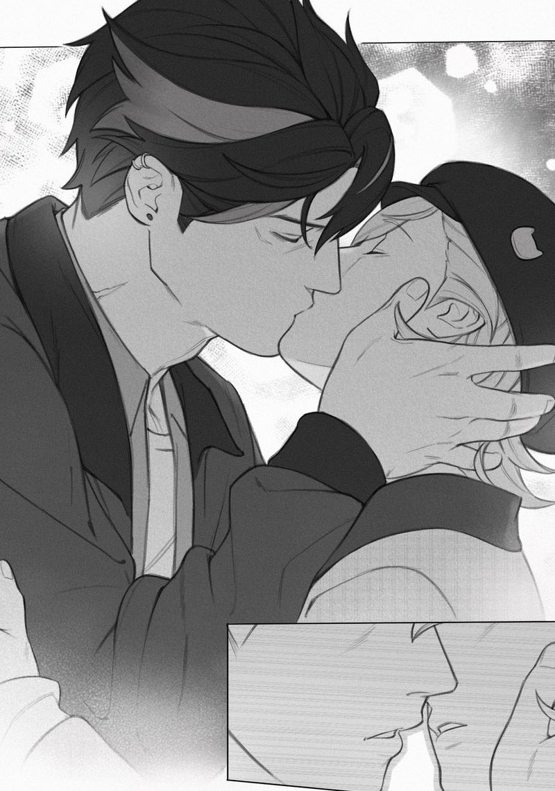 anpanroll's tweet photo. my first and latest wrioney kiss 👨‍❤️‍💋‍👨 https://t.co/hrv6j0vVDO