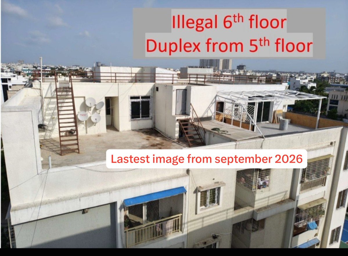 SathwikRedmviu's tweet photo. @CMC_Offcl @GummallaSrijana RTI states the Special Task Force will demolish the unauthorised construction if it continues. Then why was no action taken while it was being built? Despite repeated complaints, Town Planning remains silent. Shameful inaction. @DC_Kukatpally @GummallaSrijana FYI Mam. https://t.co/t8I4muea1q