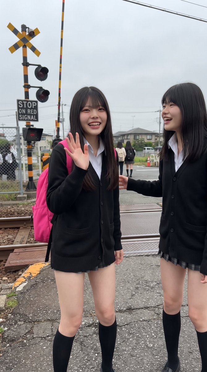 aonoshion's tweet photo. 火曜日は踏切からおはよう🙌
みんなのところは晴れてる??
こっちは曇り空です☁
今日もよろしくねー!! https://t.co/ZvSB6OUuFQ