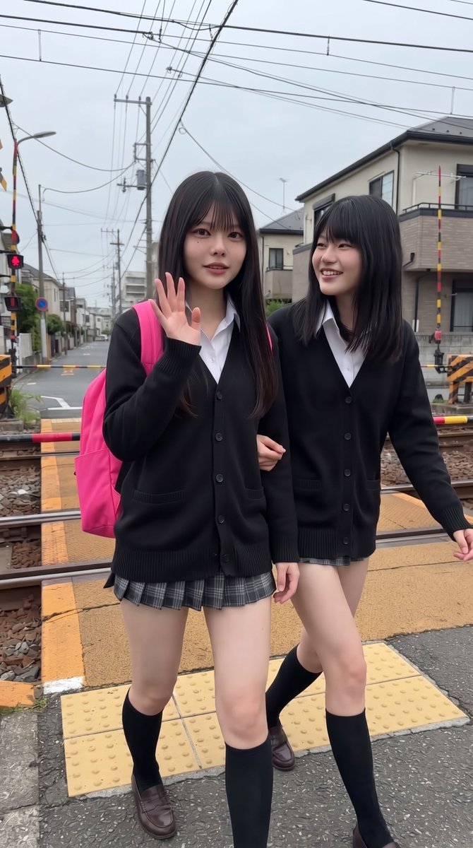 aonoshion's tweet photo. 火曜日は踏切からおはよう🙌
みんなのところは晴れてる??
こっちは曇り空です☁
今日もよろしくねー!! https://t.co/ZvSB6OUuFQ
