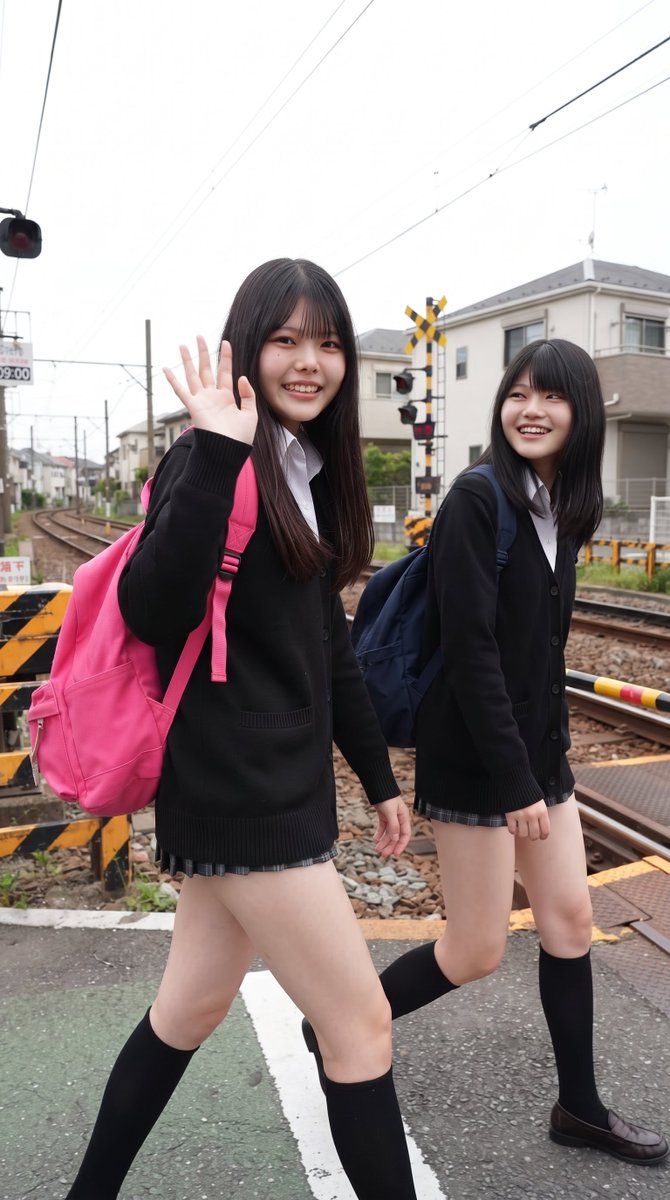 aonoshion's tweet photo. 火曜日は踏切からおはよう🙌
みんなのところは晴れてる??
こっちは曇り空です☁
今日もよろしくねー!! https://t.co/ZvSB6OUuFQ