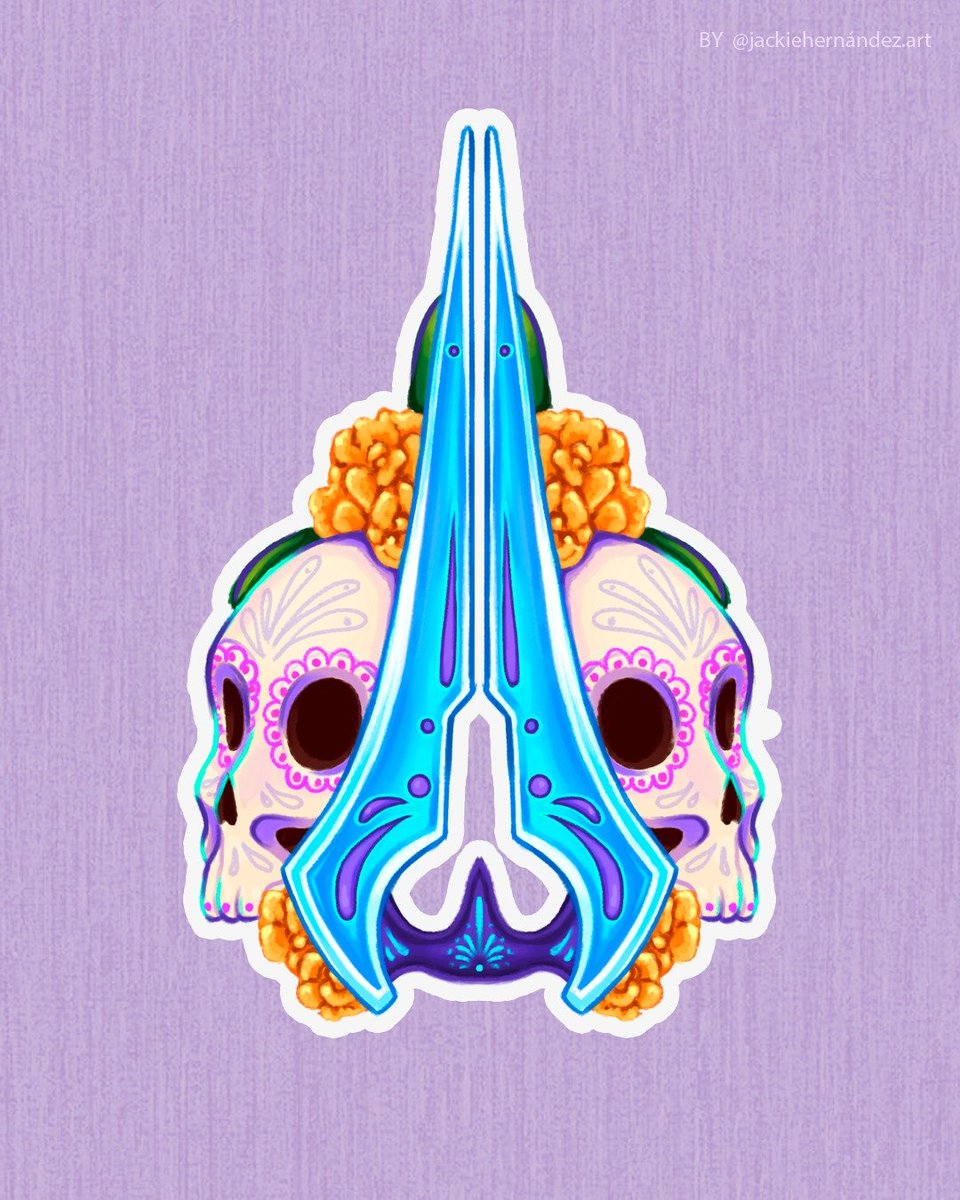 JackieHernndez6's tweet photo. Halo stickers featuring Día de Muertos! 🇲🇽💀✨ Very Mexican! What do you think? 😃

#halo #halospotlight #halo25together #cortana #masterchief https://t.co/e26VOSPqyZ