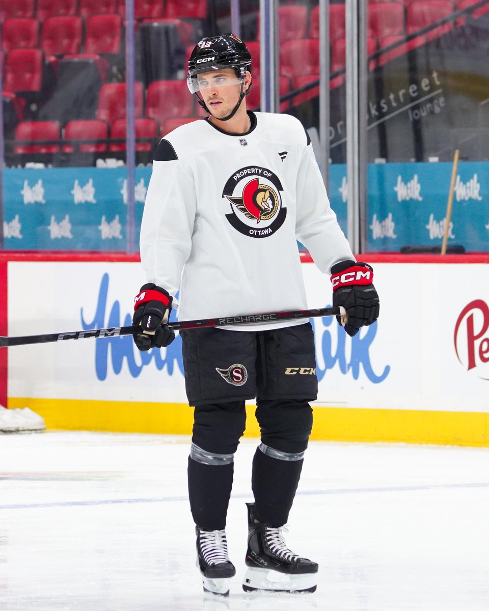 Senators's tweet photo. Foegs and Pints are back at practice ‼️ https://t.co/cFtm88U2wl