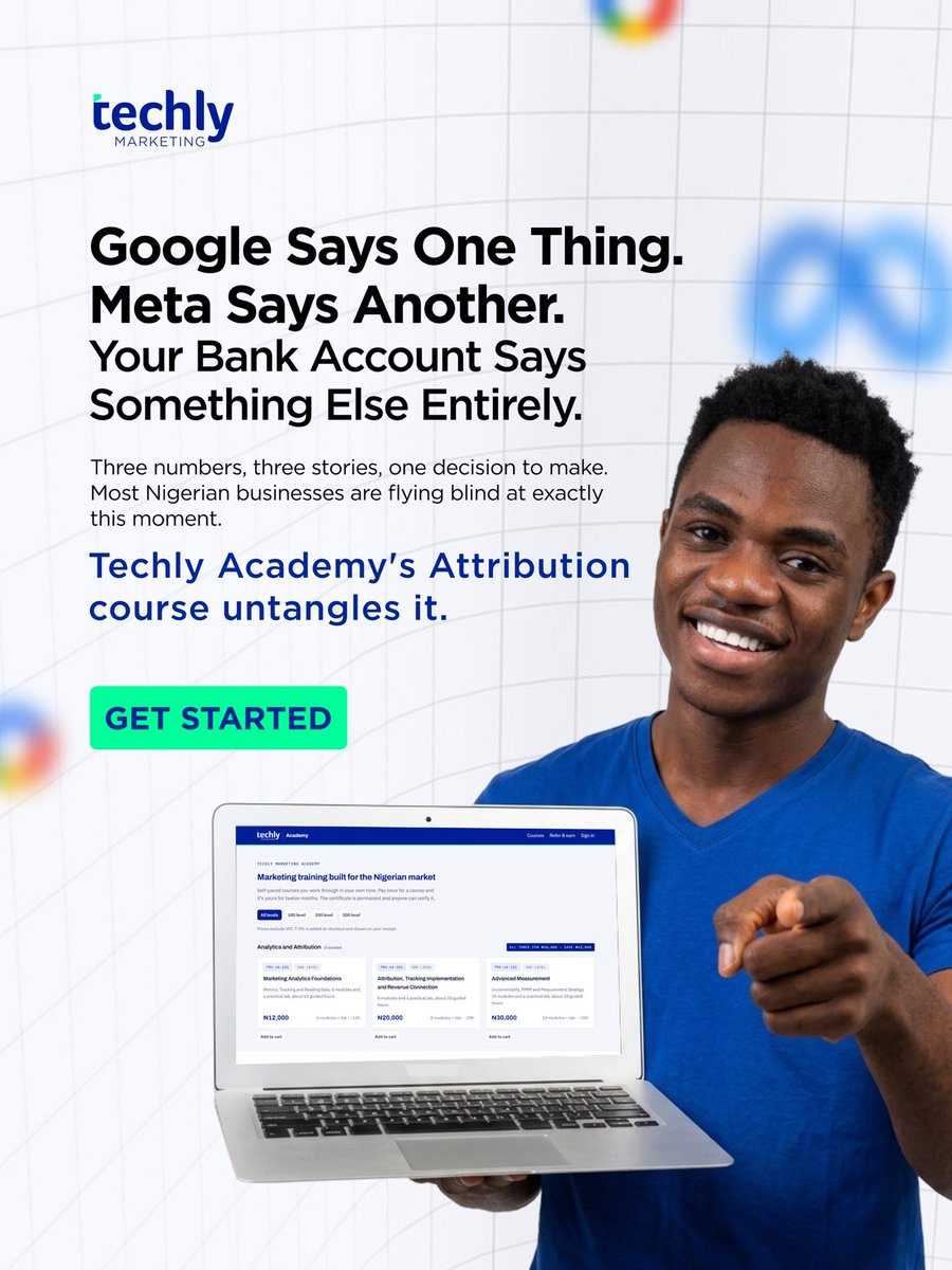 mytechlymarket's tweet photo. Different platforms can claim the credit.

Your job is to understand the customer journey behind the sale.

Learn how to connect touchpoints, tracking and revenue with Techly Academy’s Attribution course.

Get started → https://t.co/sqfC9slSgI https://t.co/0on7VlB5tK