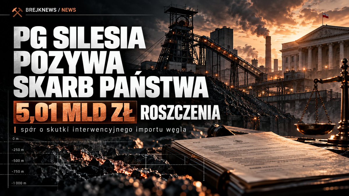 BrejkNews's tweet photo. 🚨SILESIA POZYWA SKARB PAŃSTWA O 5,01 MLD ZŁ

To jedna z największych kwot, jakie ostatnio pojawiły się przy sporach dotyczących polskiego górnictwa.

Zarządca PG Silesia złożył do Sądu Okręgowego w Warszawie pozew przeciwko Skarbowi Państwa.

Wartość przedmiotu sporu: 5,01 mld zł.

Według informacji przekazanych przez Bumech na roszczenie składają się:

→ ok. 4,7 mld zł szkody rzeczywistej
→ ok. 425 mln zł szacowanych utraconych korzyści
→ okres: 2023–2025

O co chodzi?

PG Silesia wiąże swoje straty z decyzją z 2022 r. dotyczącą interwencyjnego importu węgla przez PGE Paliwa i Węglokoks.

Spółka twierdzi, że państwowe gwarancje finansowe, pokrywanie kosztów importu oraz preferencje logistyczne miały zaburzyć konkurencję na krajowym rynku węgla.

To na razie stanowisko strony powodowej.

5,01 mld zł NIE oznacza więc, że Skarb Państwa ma dziś tyle zapłacić.

To kwota dochodzona w pozwie, a zasadność roszczenia będzie przedmiotem postępowania sądowego.

Sprawa ma jeszcze drugi wymiar.

Bumech wcześniej skierował do Komisji Europejskiej skargę dotyczącą mechanizmów wsparcia państwowych spółek górniczych i ich wpływu na konkurencję.

Jeżeli ten spór zacznie się rozwijać, może być znacznie ciekawszy niż sam nagłówek o „5 miliardach”.

⛏️ BrejkNews będzie śledził sprawę.

Źródła: PAP Biznes, Bumech