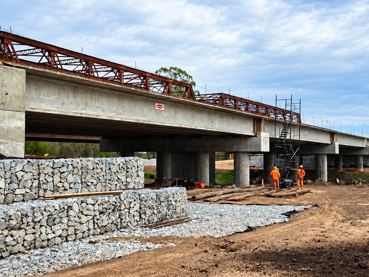 MartinLlaryora's tweet photo. UN NUEVO PUENTE PARA MEJORAR EL ACCESO A BALLESTEROS SUD

Sabemos que para cada localidad de nuestra provincia es importante contar con un buen acceso, que favorezca el traslado de los vecinos pero también mejore las condiciones para el transporte de carga, tan importantes para la economía local.

Por eso, estamos avanzando en la construcción del nuevo puente en la Ruta Provincial A179 en el acceso a #BallesterosSud sobre el Río Ctalamochita. Una estructura de 102 metros que ya lleva un 55 % de avance.

Esta #infraestructura es clave: va a fortalecer la integración territorial de todo el departamento #Unión. Estamos reemplazando el puente antiguo por uno más moderno, con un paso de mayor capacidad y estabilidad, que va a mejorar sin dudas la vida cotidiana de quienes lo utilizan frecuentemente.

En #Córdoba hacemos #obras que mejoran la calidad de vida, y contribuyen al progreso y al desarrollo de cada pueblo y ciudad.

#HacerParaCrecer