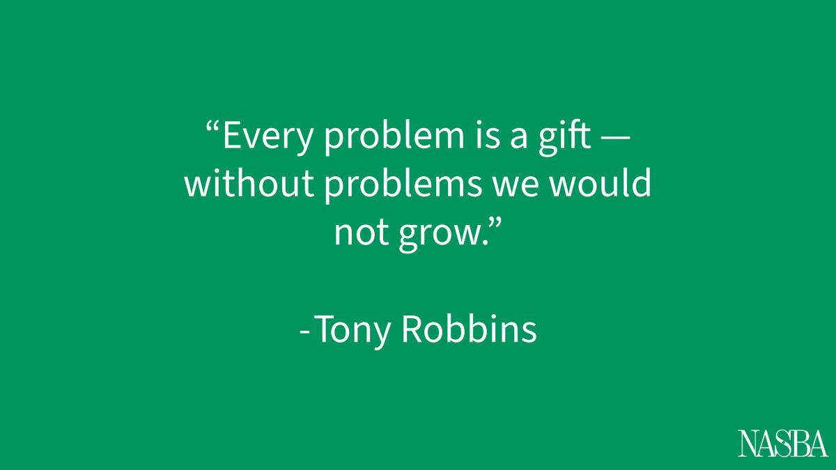 NASBA's tweet photo. Every challenge is an opportunity to learn, grow and move forward.

#MotivationMonday https://t.co/fB4OVqpbms