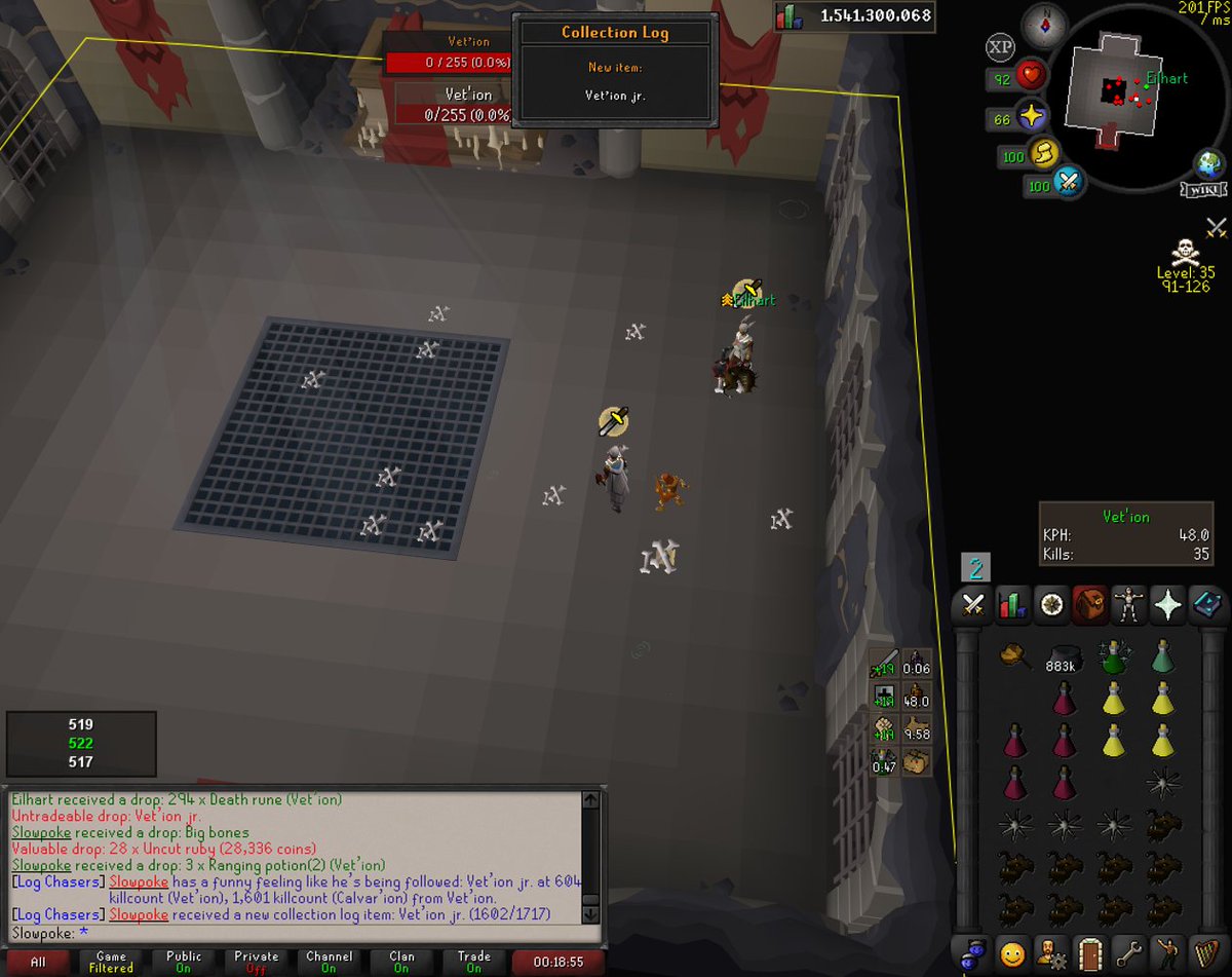 SlowpokeOSRS's tweet photo. Vet'ion jr. (#51)
604&amp;1601kc https://t.co/8fxZUUaLeJ