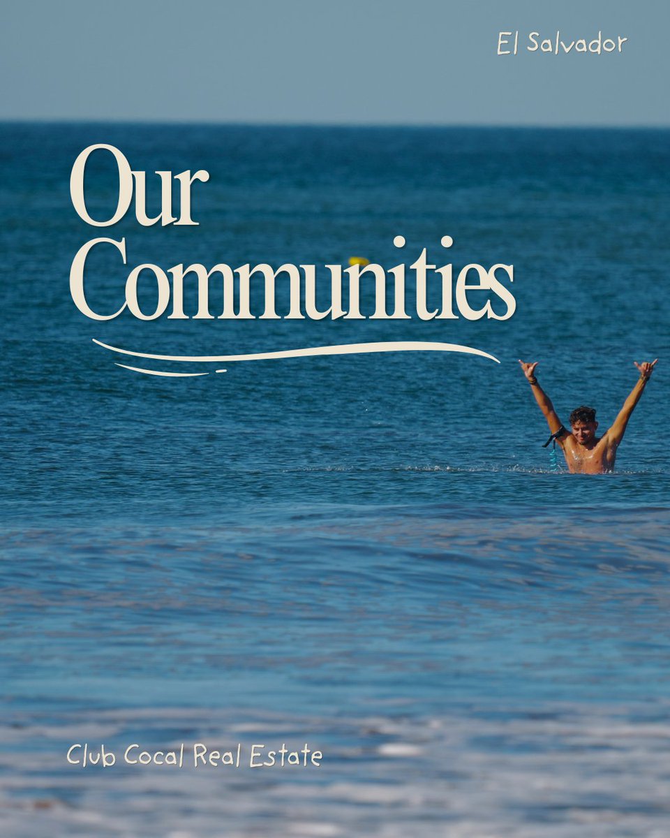 ClubCocal's tweet photo. At Club Cocal, we’re helping people discover communities built around lifestyle, nature, and long-term opportunity along El Salvador’s growing Pacific coast.

From ocean-view homesites to riverfront land and private hillside communities, each project offers something different.

Vista Gloria is designed for people who want views, privacy, and a strong sense of community.

Río Mar in Cangrejera offers homesites within walking distance of the beach, with interior lots and riverfront options available.

Shutia Sanctuary brings together hillside living, green space, fruit trees and a low-density community designed to preserve the land around it.

Whether you’re looking to build a full-time home, create a vacation property, invest in land, or simply find your place in El Salvador, our goal is to help you understand the areas, compare opportunities, and find the right fit.

If you’re considering buying property in El Salvador, we’d be happy to show you what’s available.

Comment “COMMUNITIES” or send us a message for more information on Vista Gloria, Río Mar, Shutia Sanctuary, and our other real estate opportunities across El Salvador.